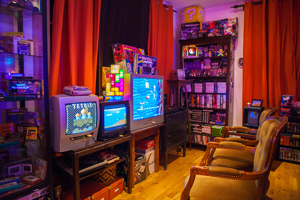 crt gaming room