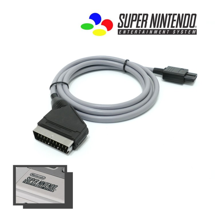 SNES RGB SCART cable for CRT TV connection